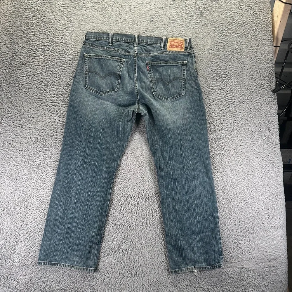 Levi's 559 Jeans Mens 38x30 Blue Cotton Denim Straight Workwear Travel Stretch